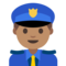 Police Officer - Medium emoji on Google